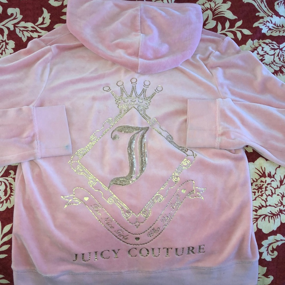 Juicy Couture velour zip up jacket